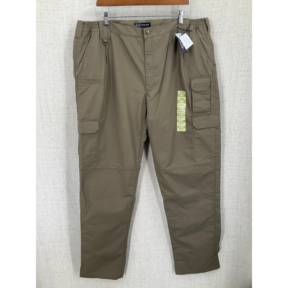 5.11 Tactical Taclite Pro Pants Mens 42x36 Brown Ripstop Cargo NEW